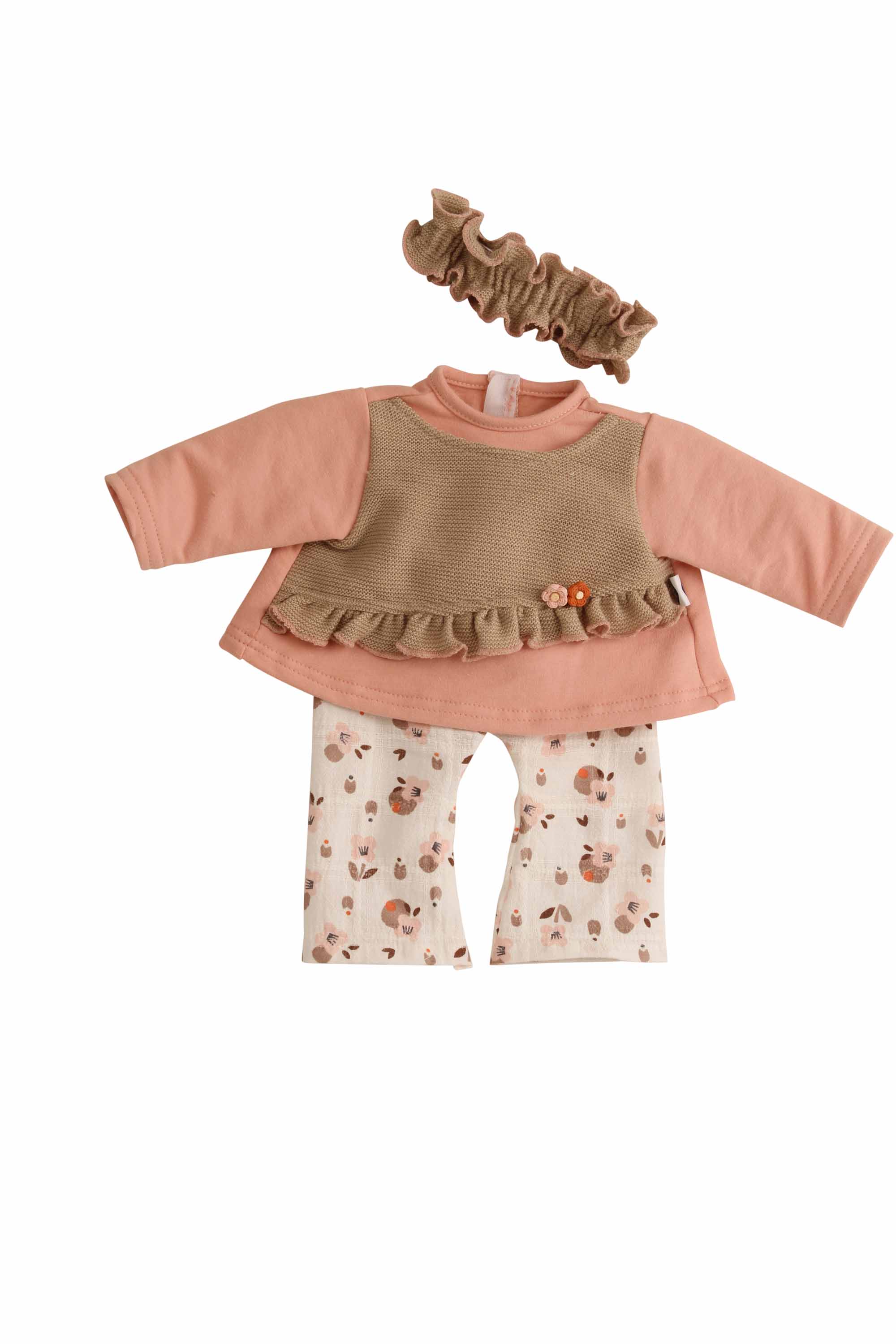 0045309 Kleidung zu Susi/Hanni/Amy 45 cm rose/braun