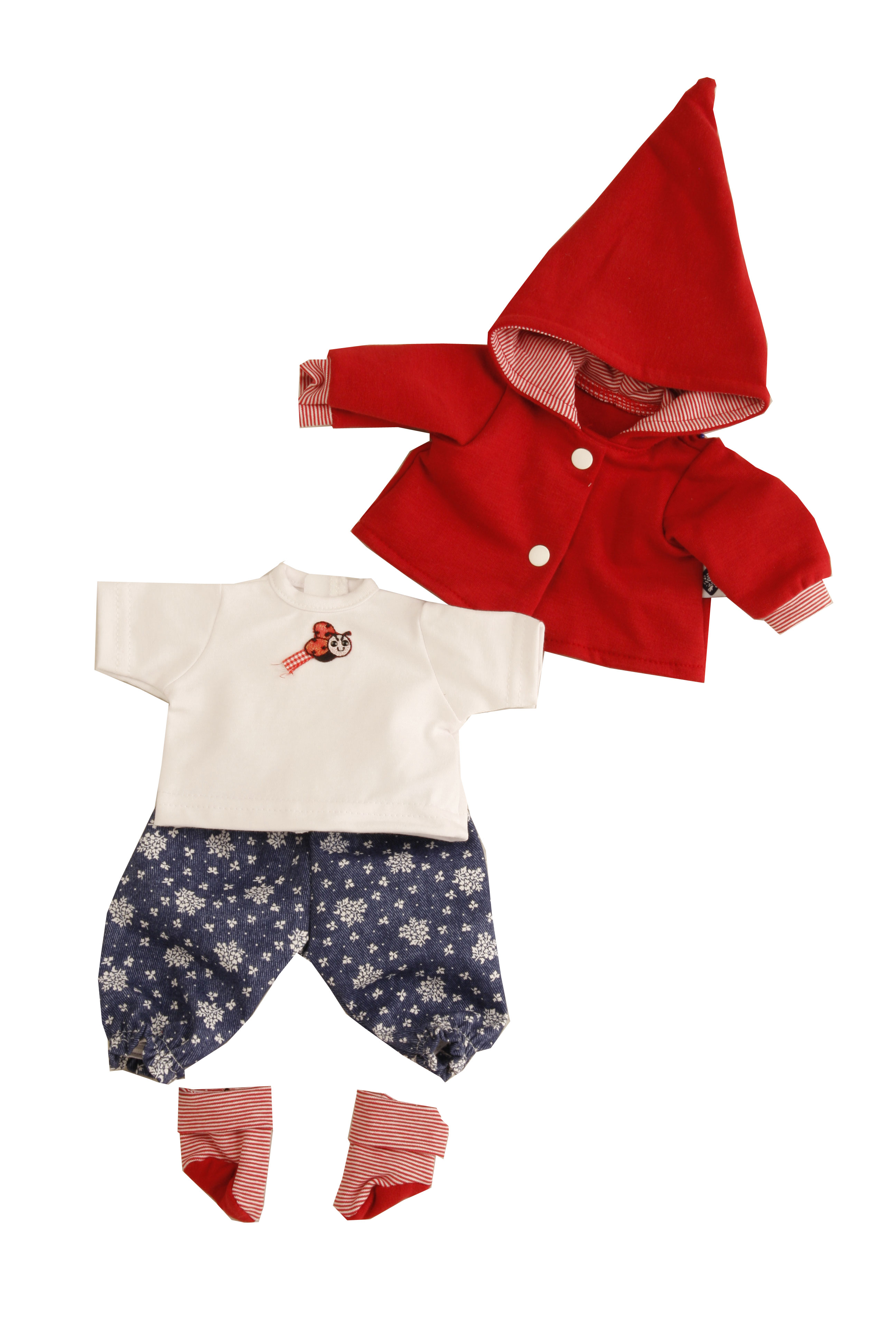 Kleidung zu Puppe Schlummerle 32 cm, Marienkäfer