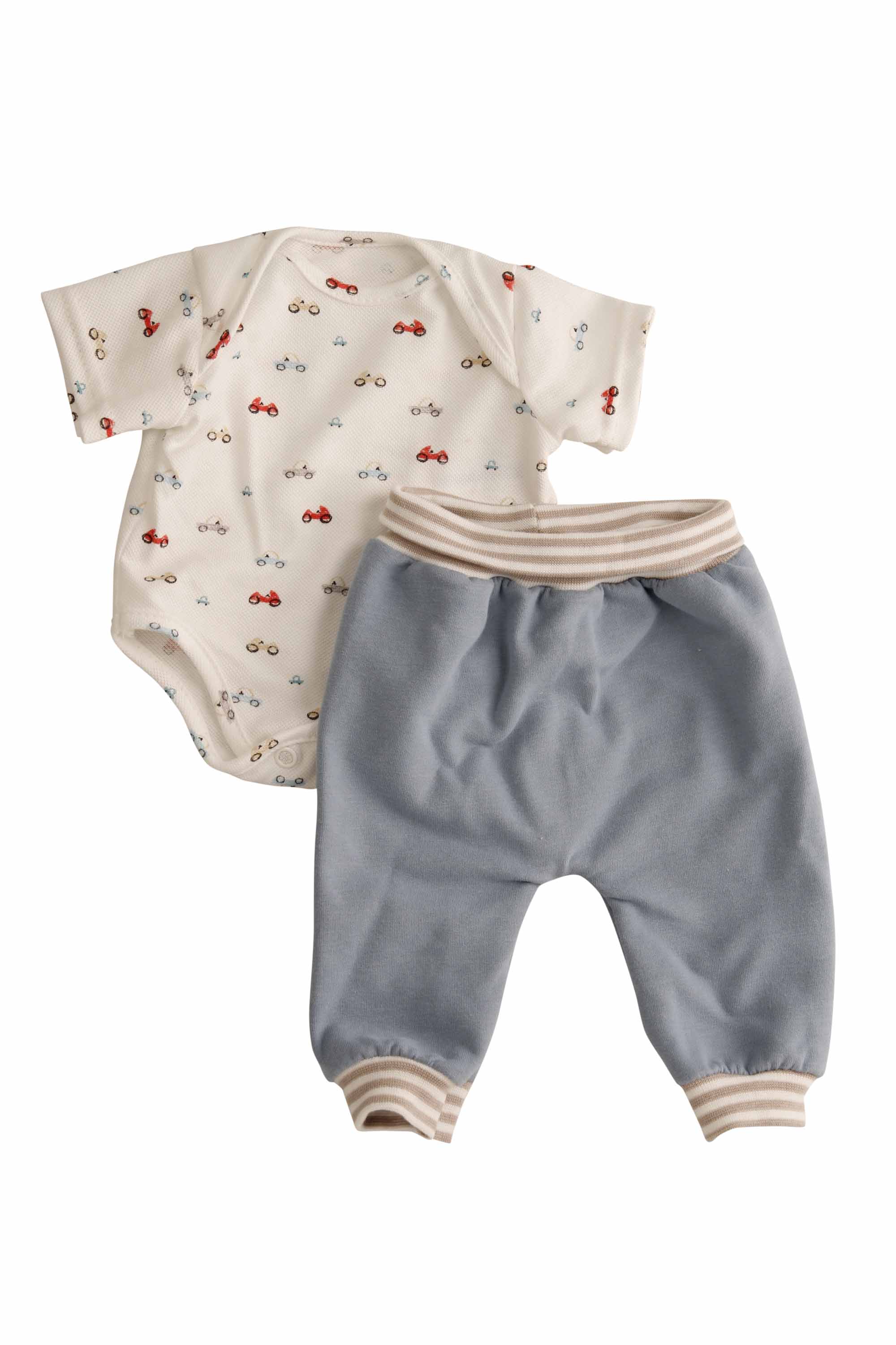 0032331 Kleidung für Puppen 32-52 cm Body + Hose blau/weiss