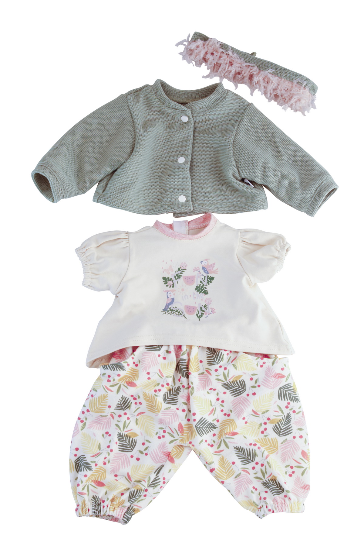 0052166 Kleidung zu Puppe 52 cm Klara/Elli/ Julchen Dschungel-Look
