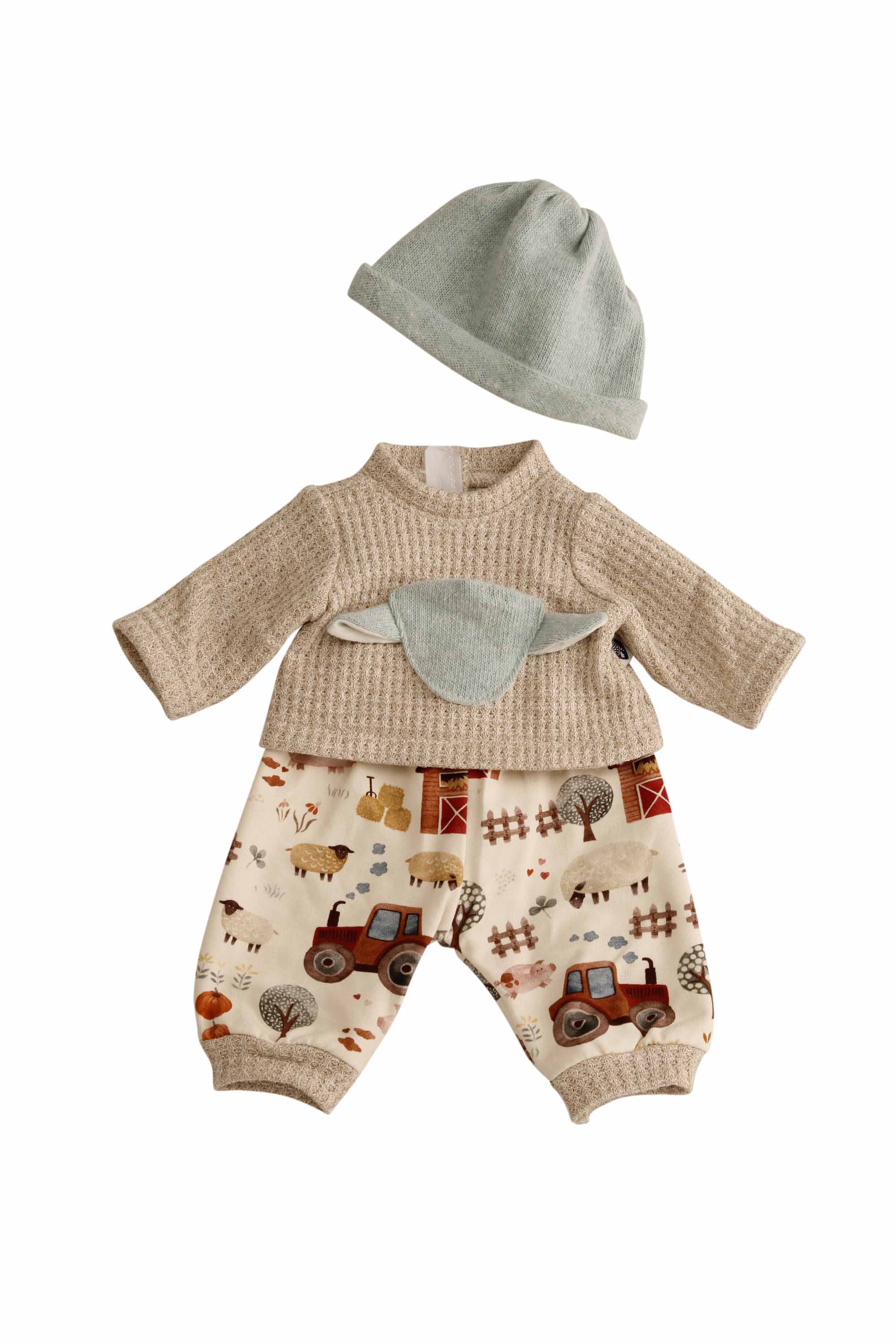 0040302 Kleidung zu Trink + Näßbaby 40 cm Finn Bauernhof