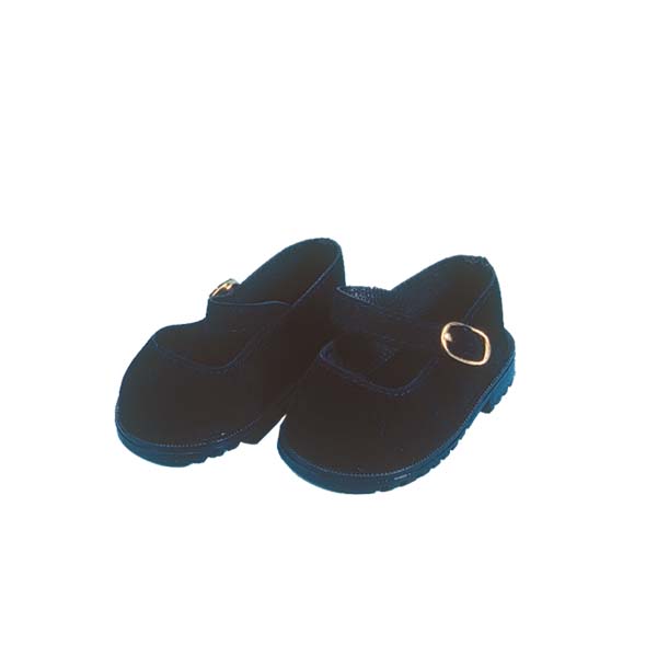 0025178-Schwarz Velourlederschuhe schwarz Größe 34 cm