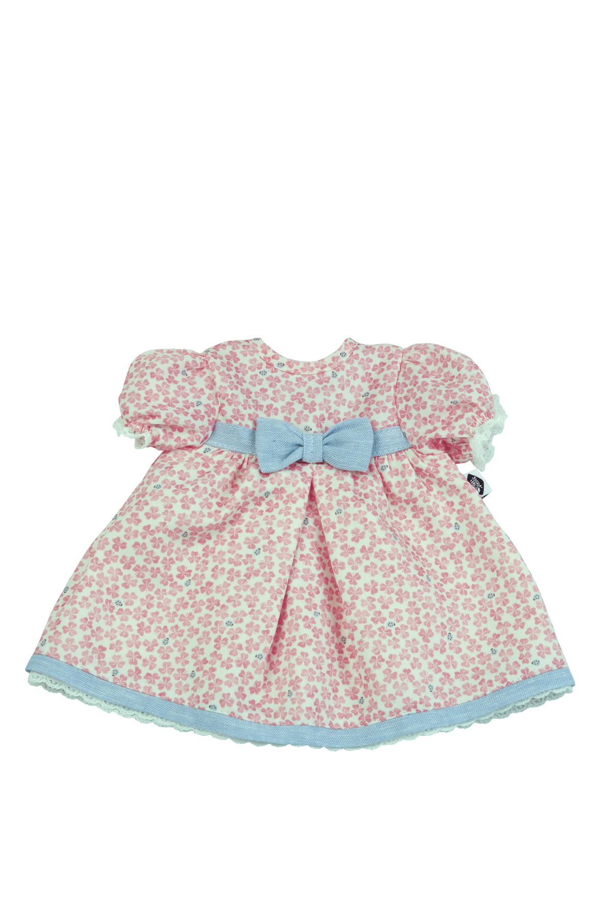 0025108 Kleid für Stehpuppe 25 bis 56 cm, rose/blau/weiss