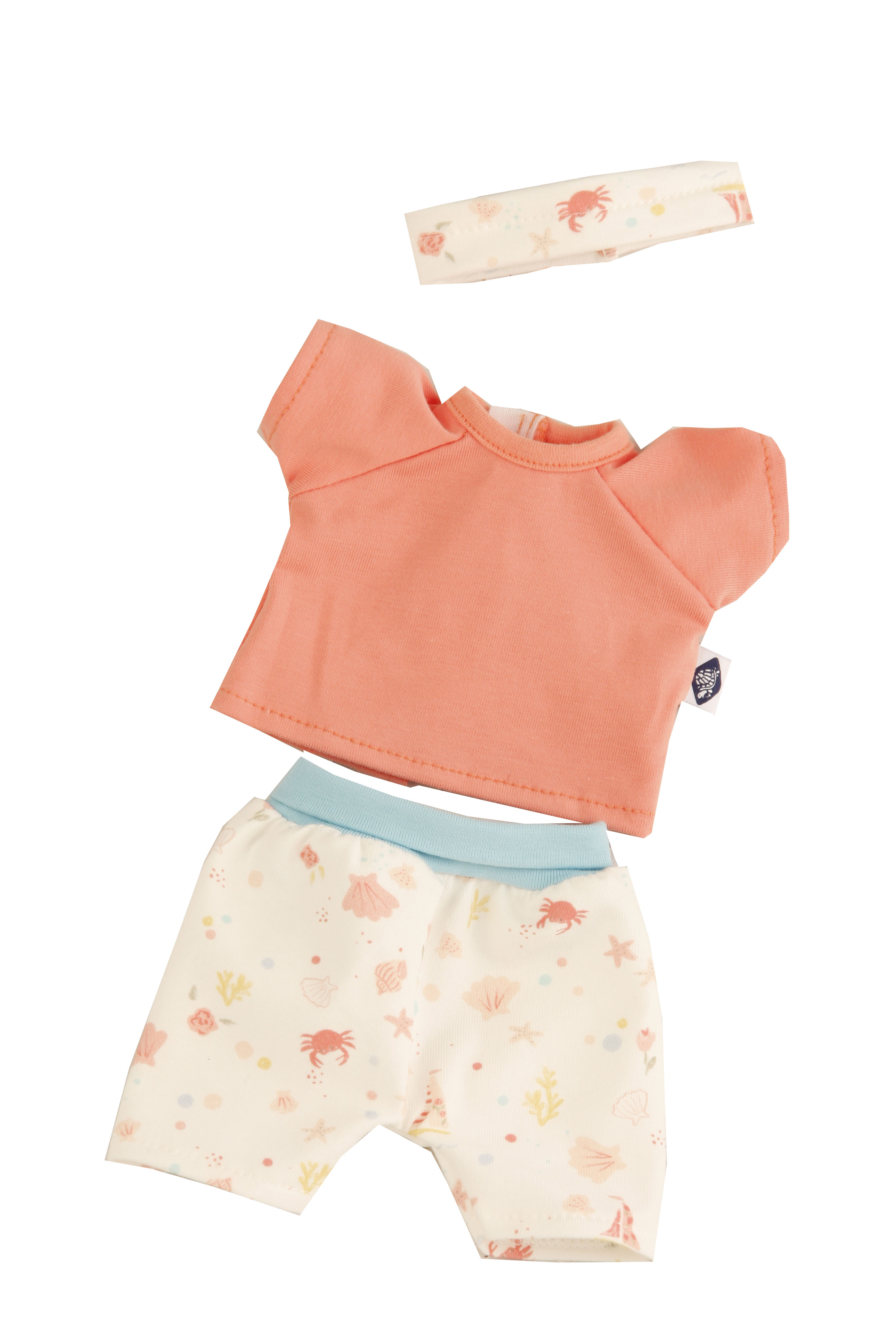 0030055-neu Kleidung zu Schmuserle/Löckchen 30 cm Blumenhose, Shirt und Stirnband