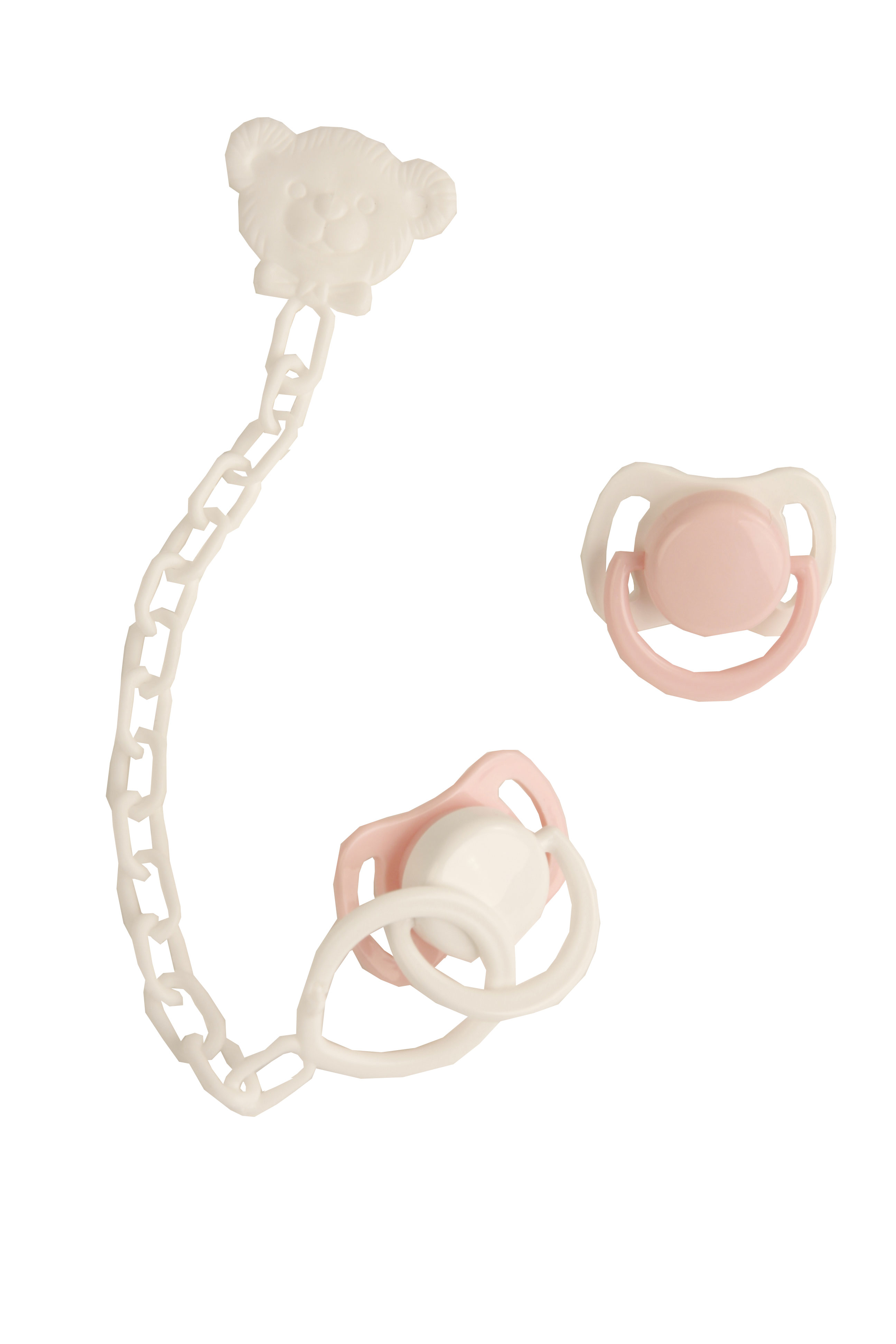 0001017LKozIJoKLqigy Schnuller-Set rose 2-teilig für Puppe Amy + Susi+Lina+Finn+ Lenchen+Klara