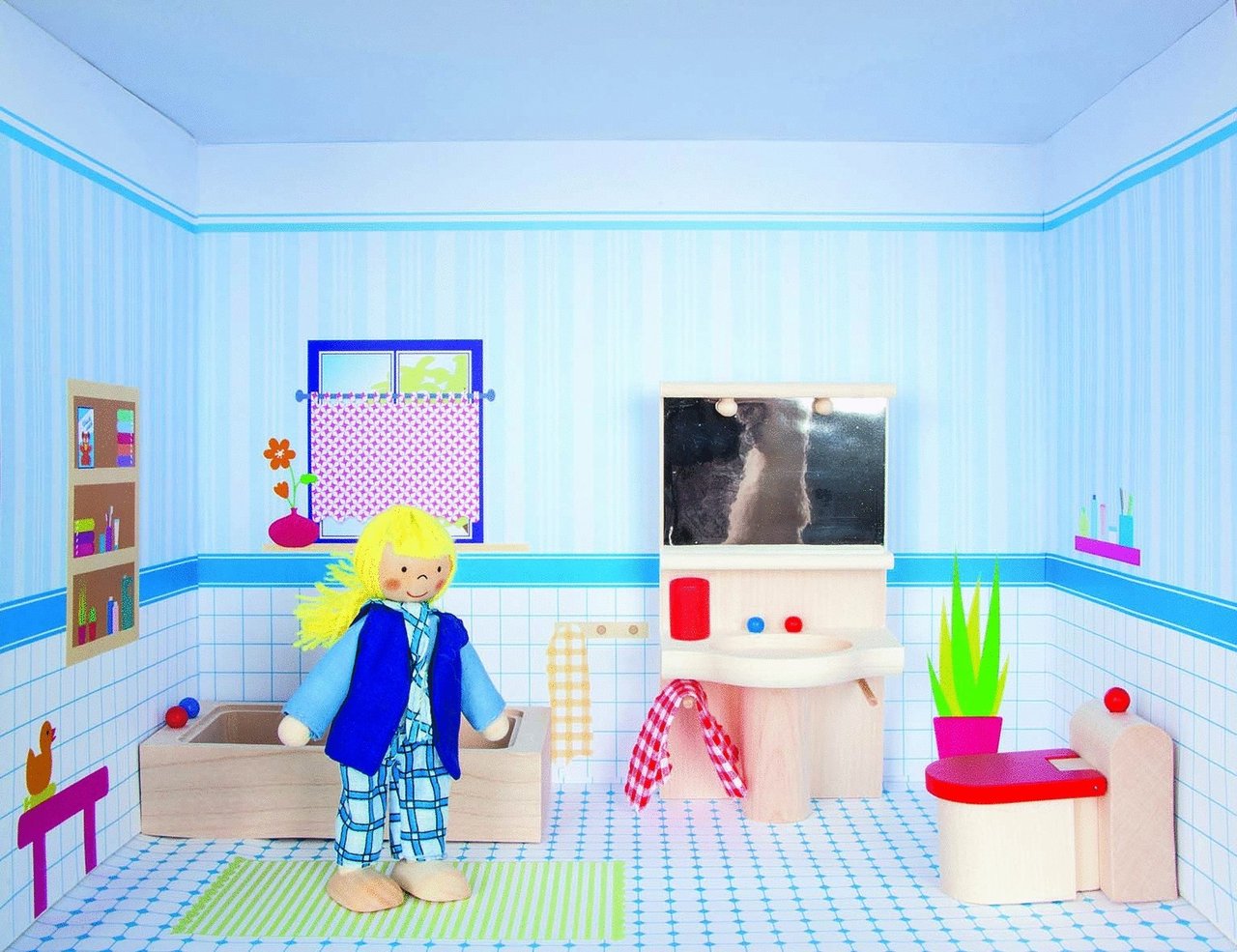Puppenhaus-Badezimmer
