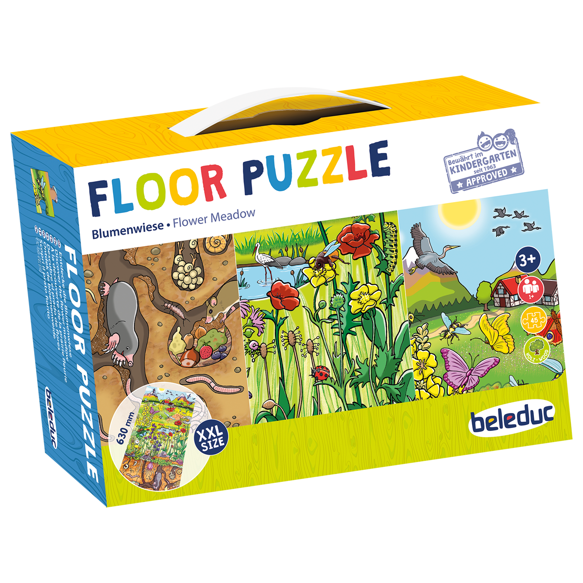 16212-Cover-rgb Boden-Puzzle "Entdecke die Blumenwiese" by Beleduc
