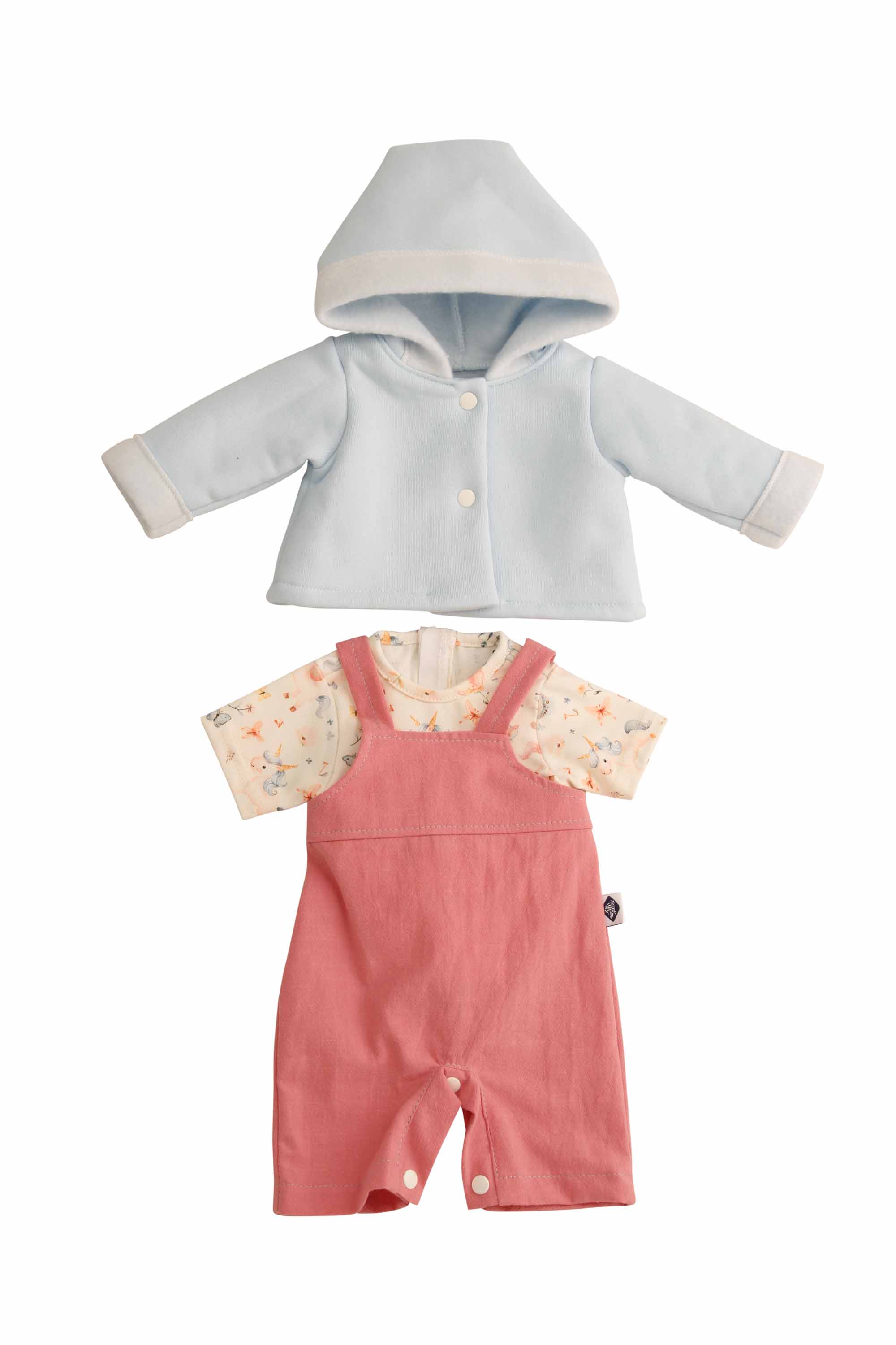 0045437 Kleidung zu Susi/Hanni/Amy 45 cm winterlich blau/rot