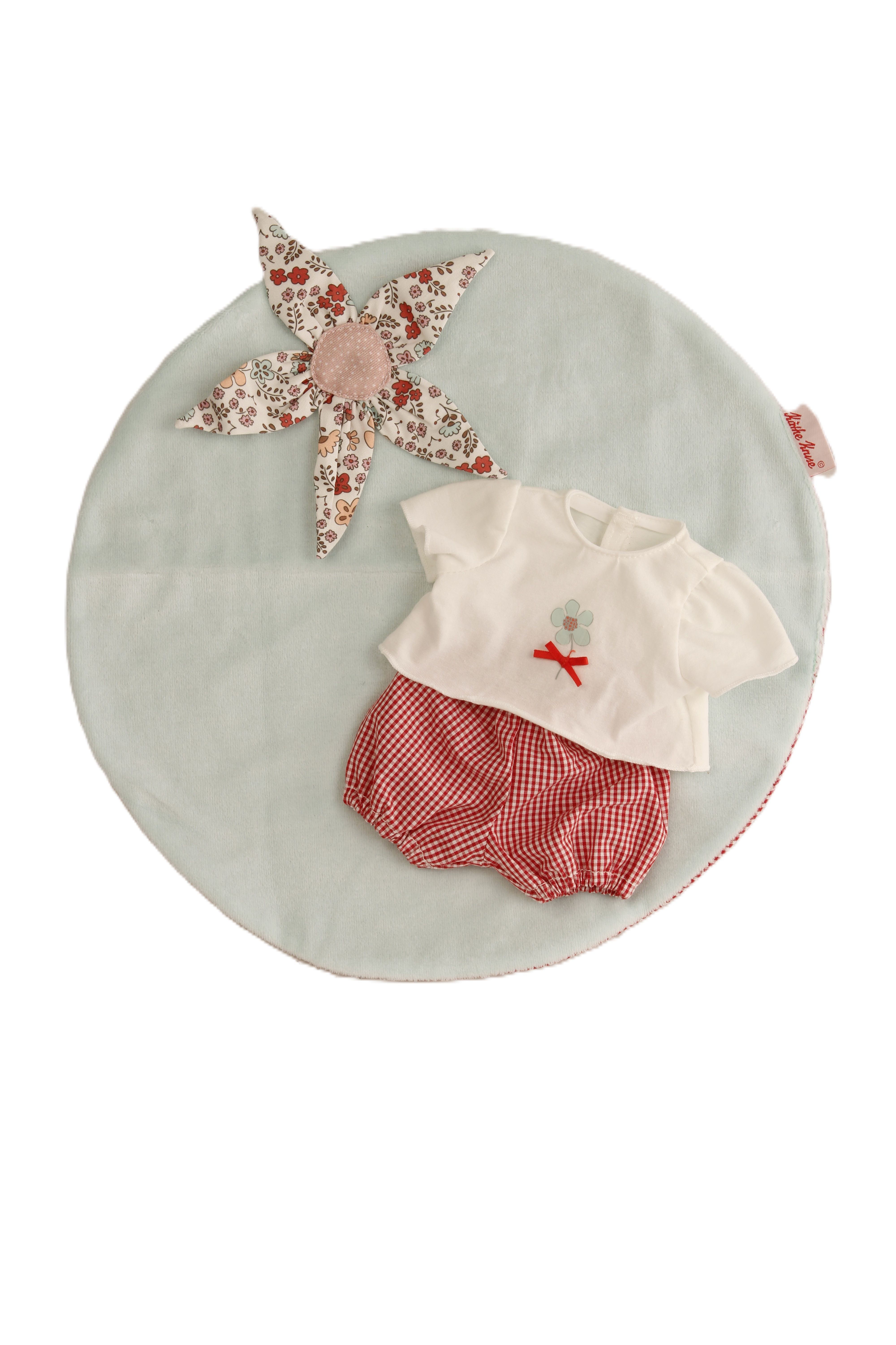 Kleidung zu Puppe Schlummerle 32 cm, Schlafanzug mit Decke