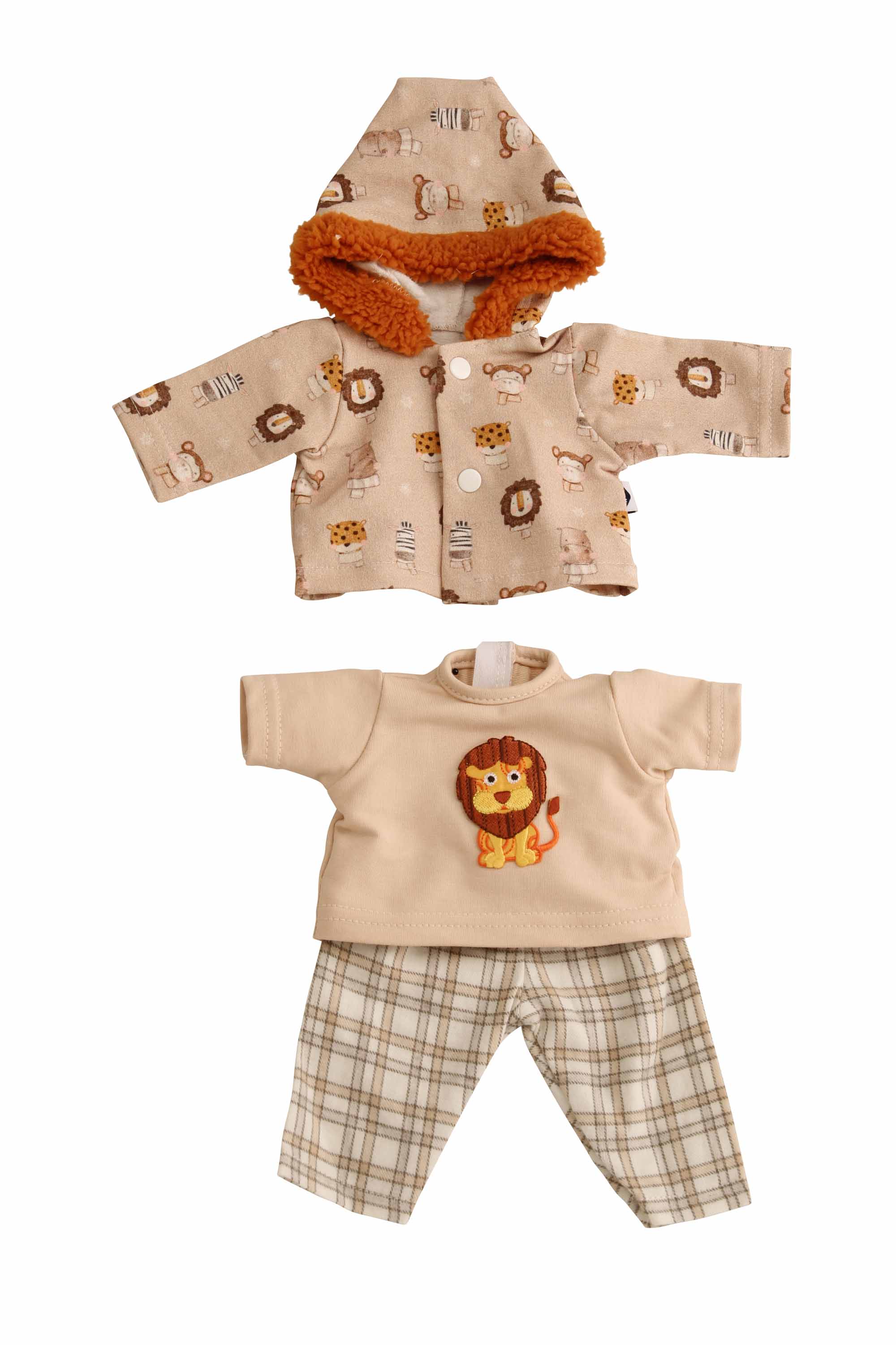 0032373 Kleidung zu Puppe Schlummerle Junge 32 cm, Löwenkleidung