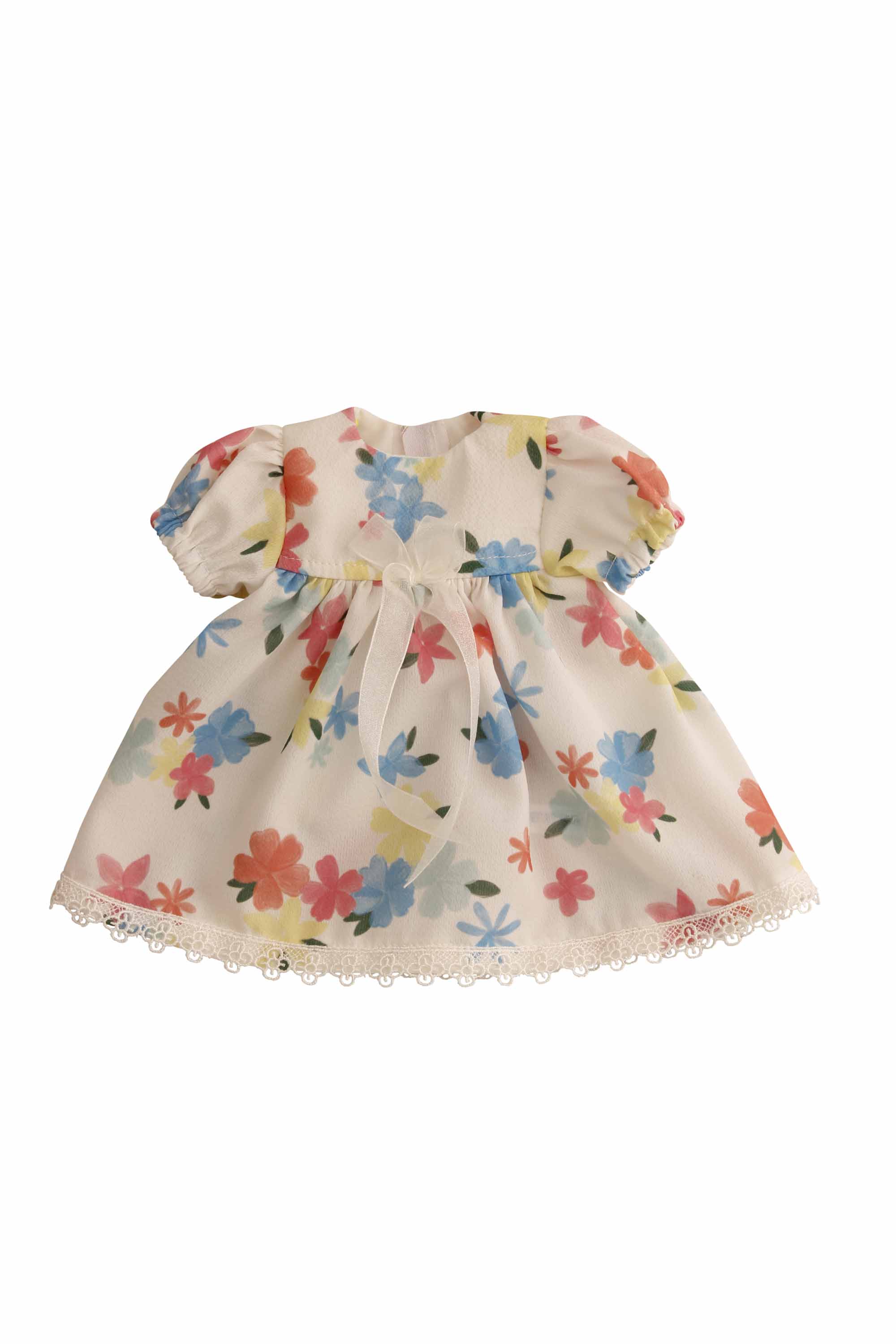 0041432 Kleid für Stehpuppe 41, 56, 64, 70 cm, Sommerkleid bunt