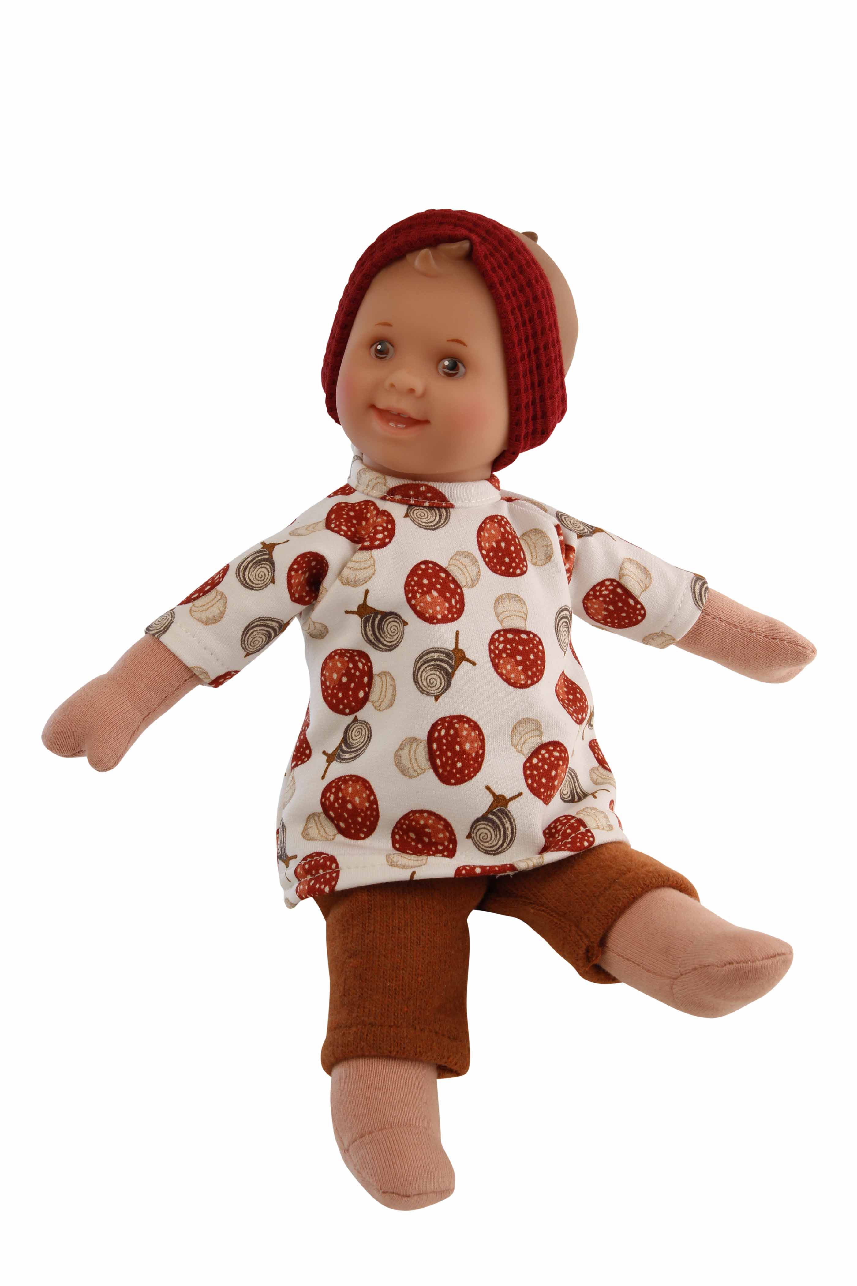27302122rDVLmri8zRqY Puppe Löckchen 30 cm Malhaar, braune Malaugen, Kleidung Schneckchen