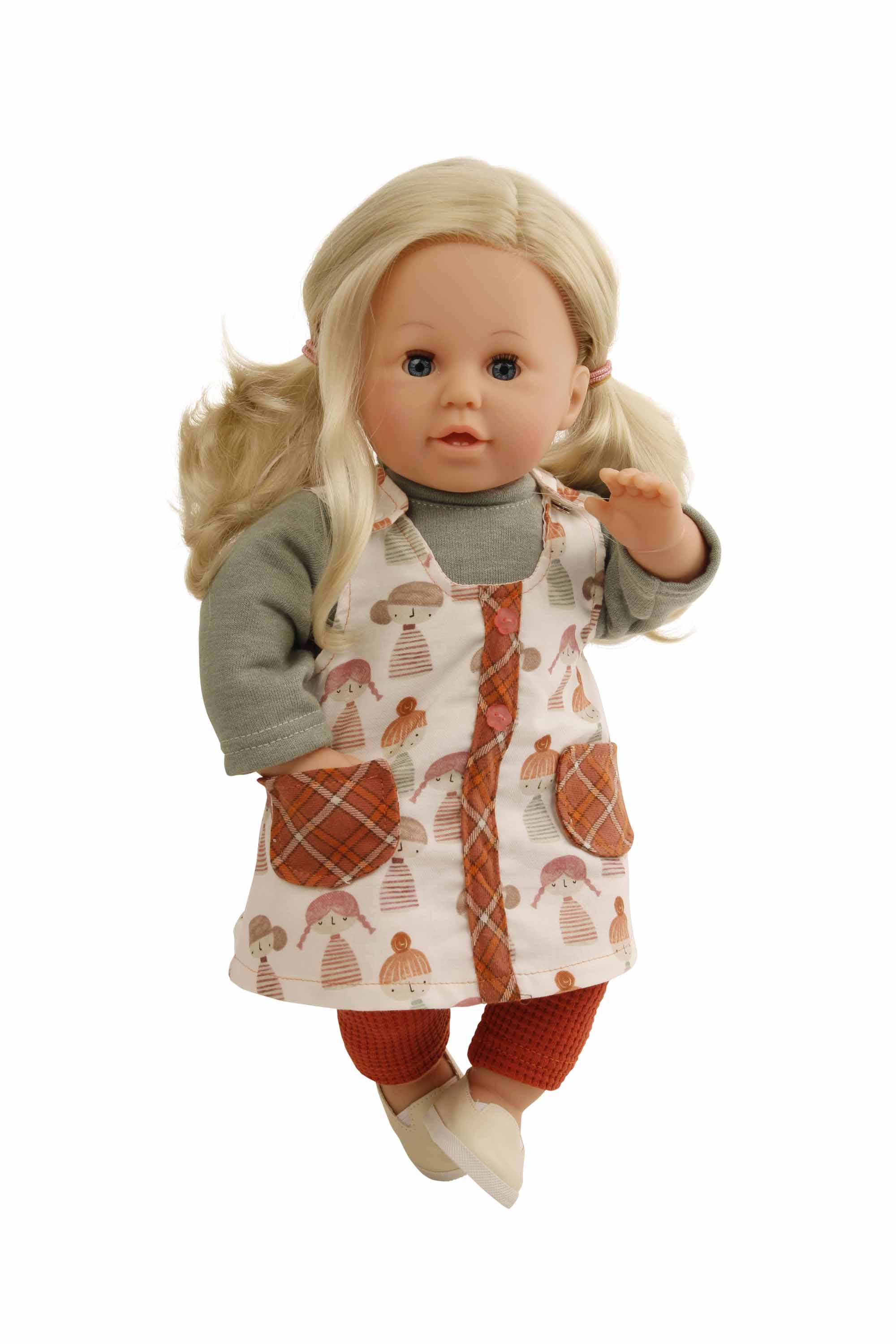 3345395 Puppe Susi 45 cm blonde Haare, blaue Schlafaugen, Kleidung Pippi
