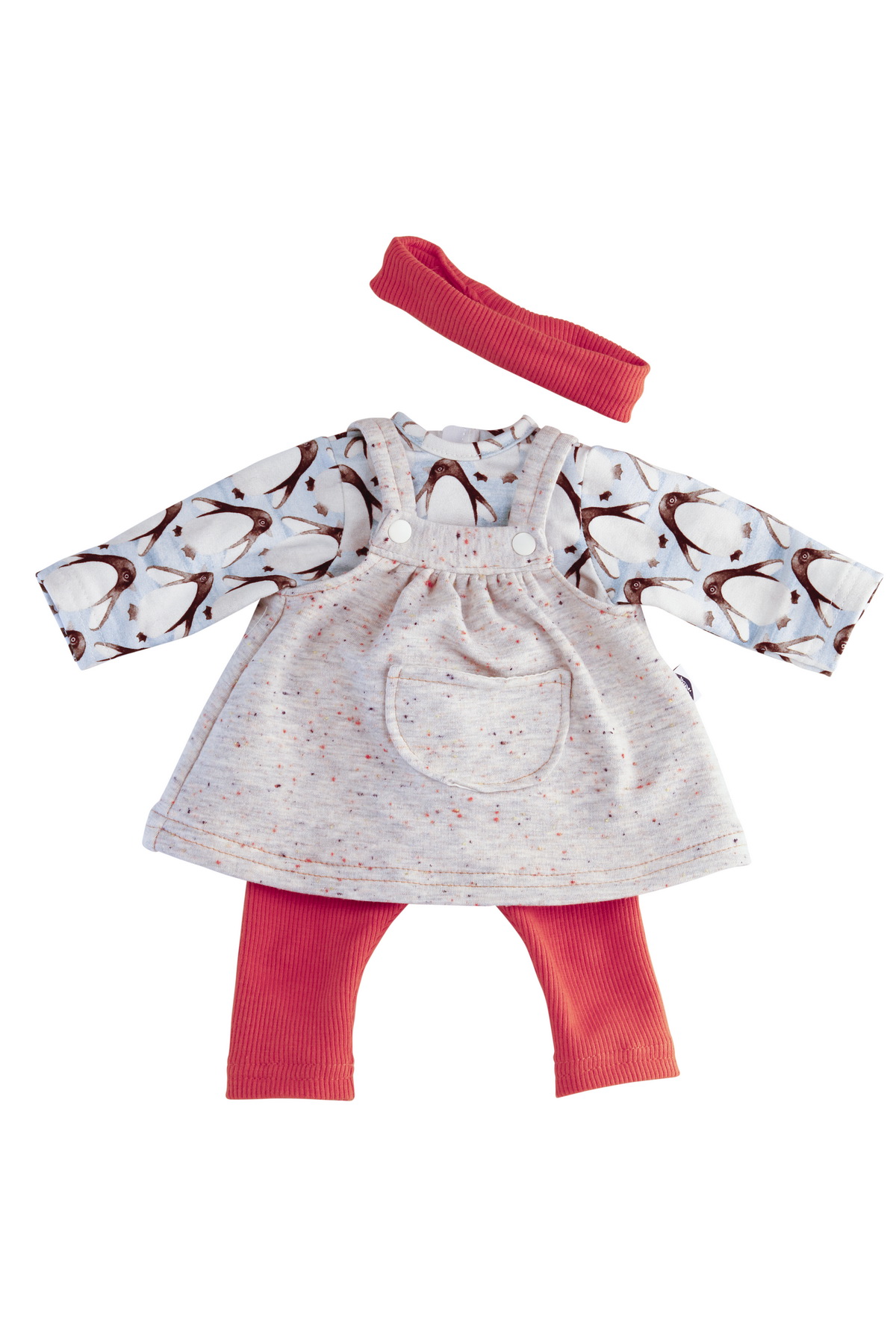 Kleidung zu Puppe 37 cm Schlummerle/Strampelchen/Lenchen Pinguin