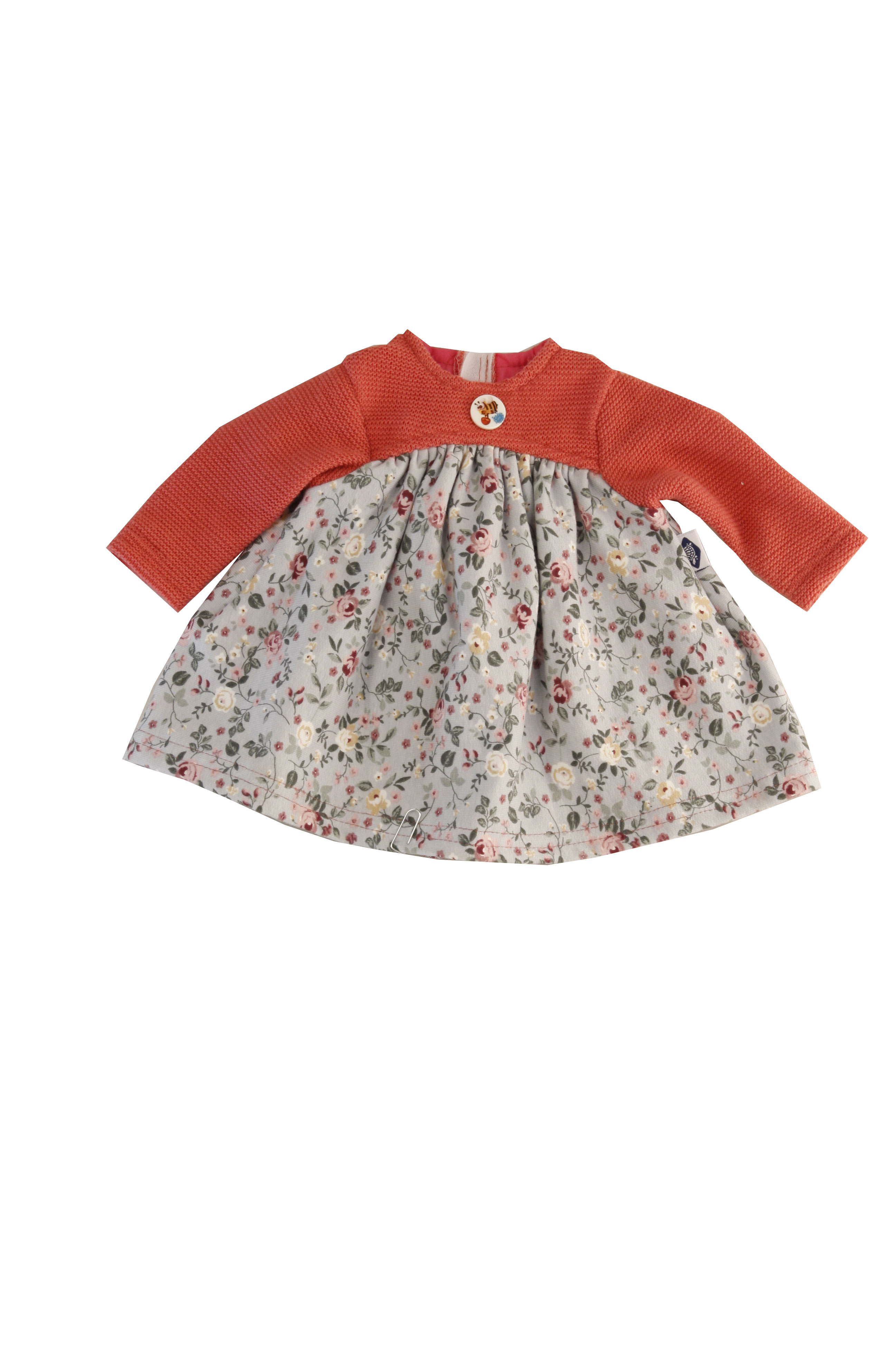 0032086vhu42MRYqZNdJ Kleid für Puppen 32-52 cm in rot/blau/weiss