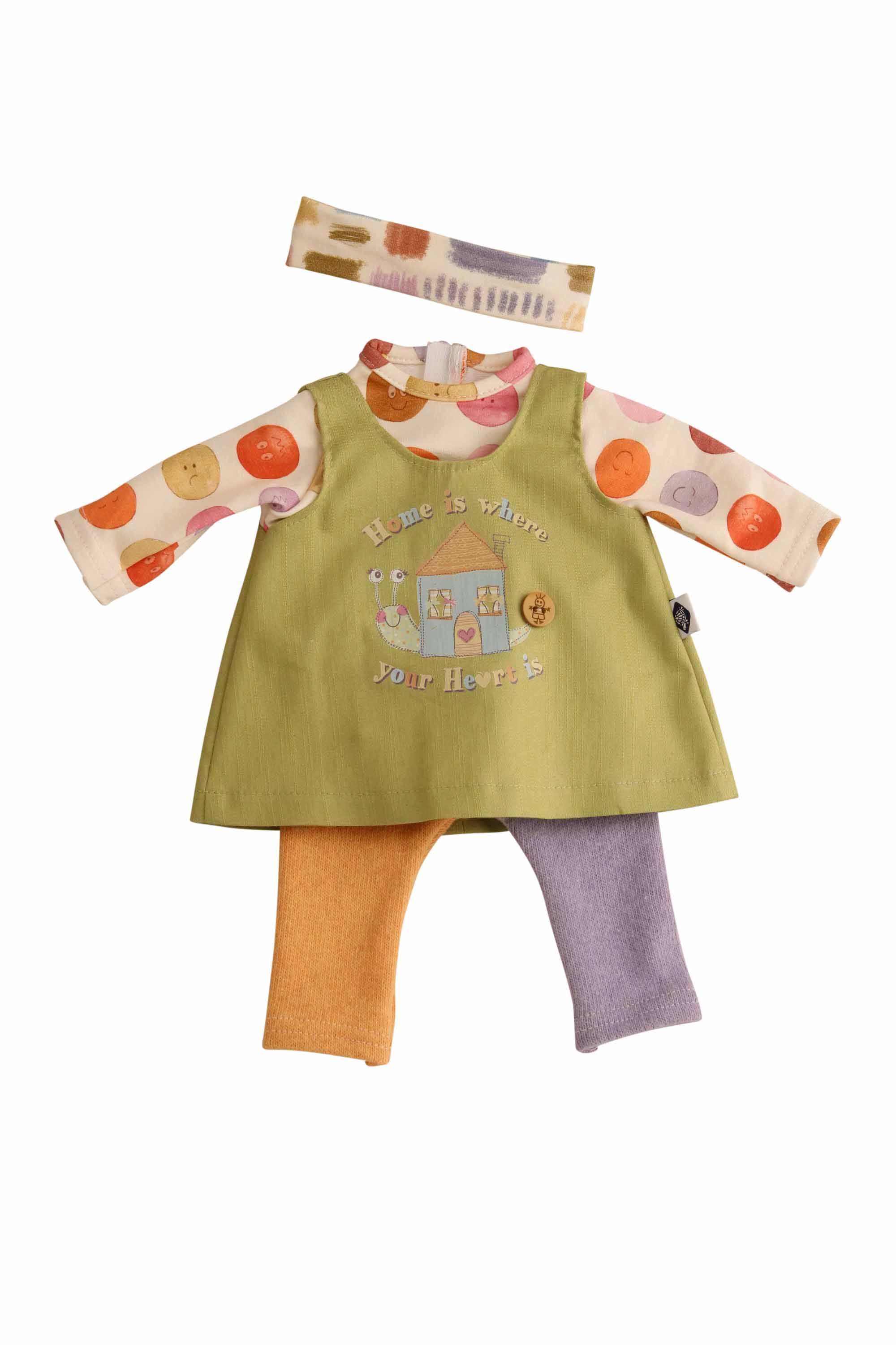 0037332 Kleidung zu Puppe 37 cm Strampelchen/Schlummerle/Lenchen- Smiley