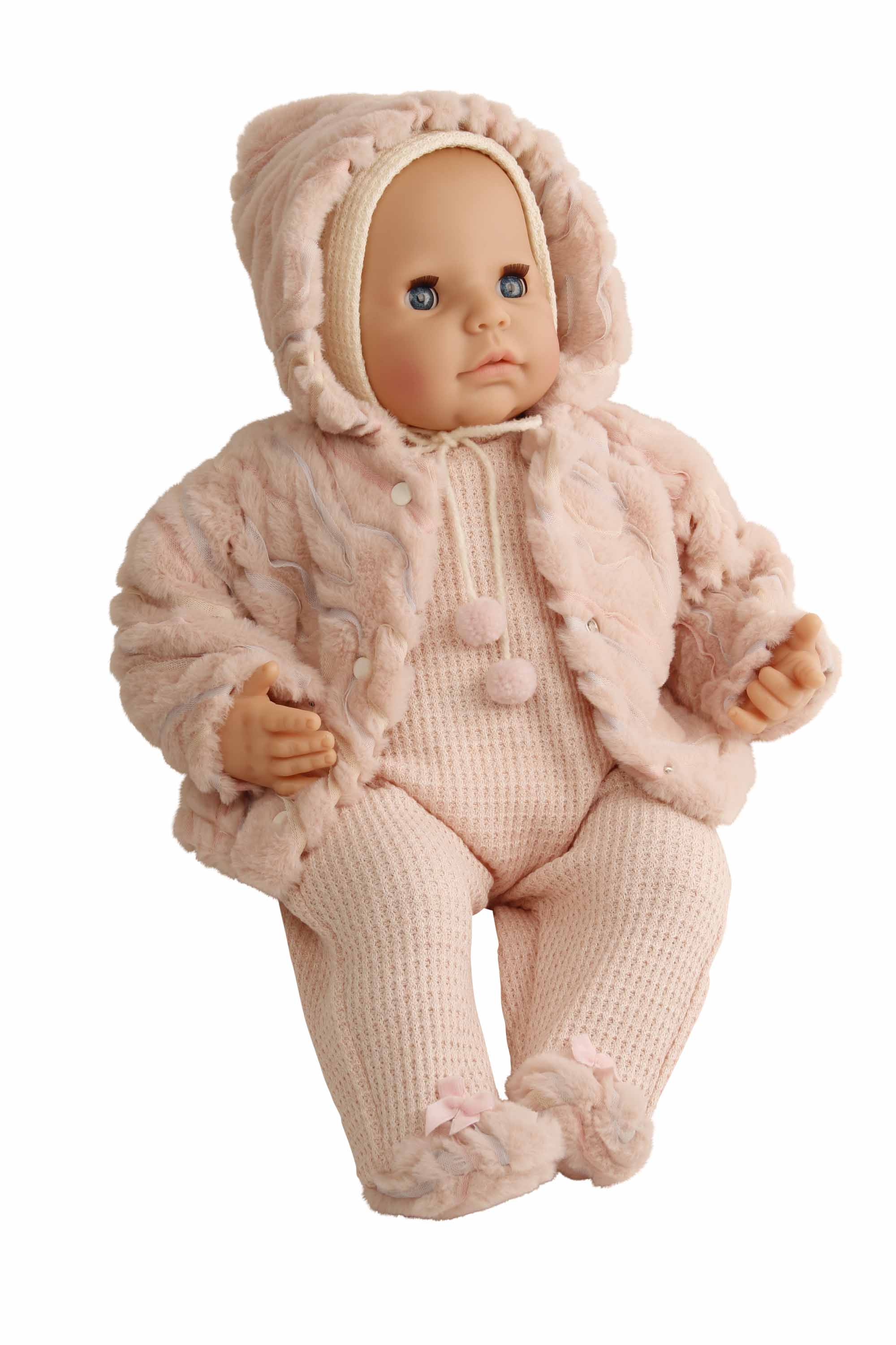 2252297 Kleidung zu Puppe 52 cm Julchen/Peterle/Klara/Elli winterlich rose