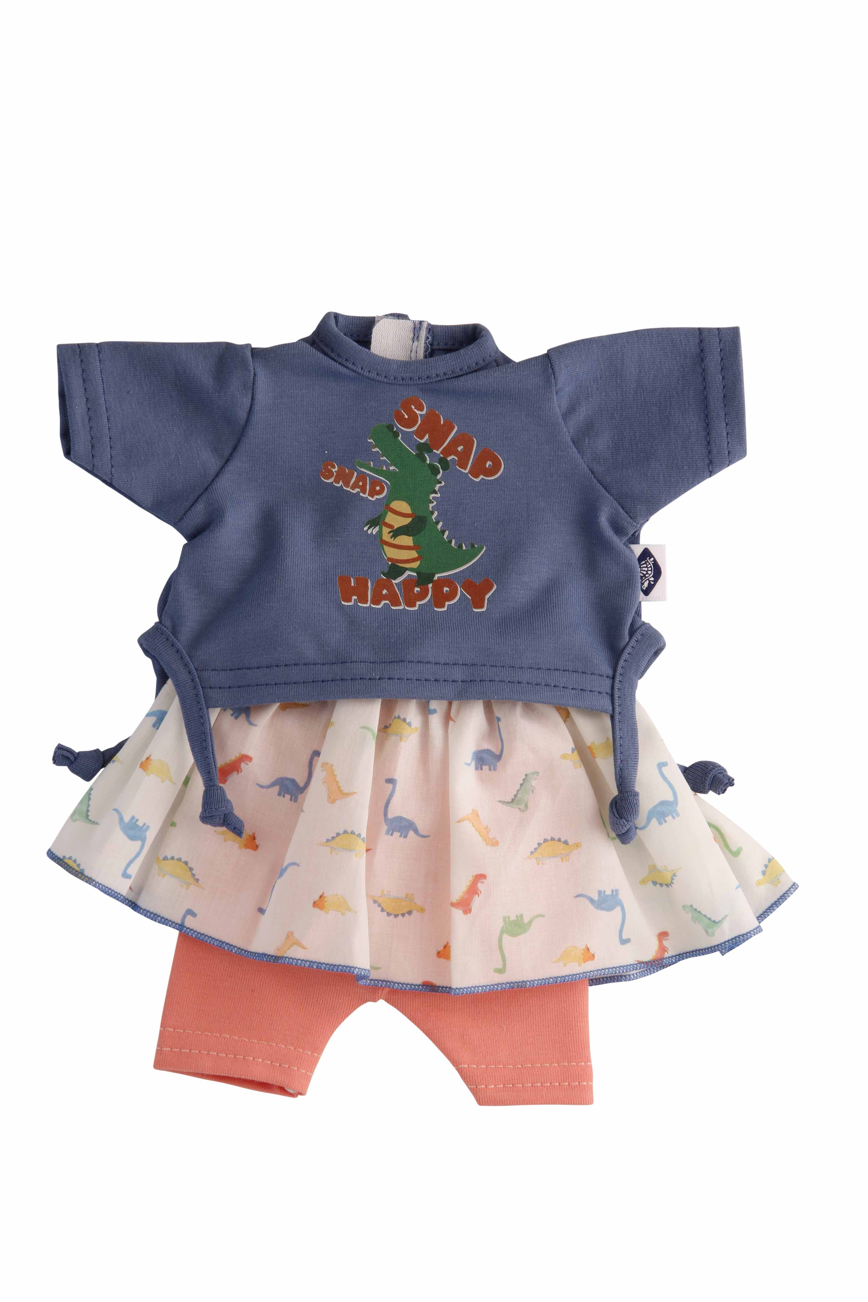 0032238 Kleidung zu Puppe Schlummerle 32 cm, sommerlich mit Dinos