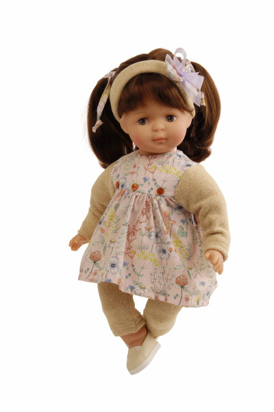 doll "Strampelchen" 37 cm with blonde hair and painted eyes