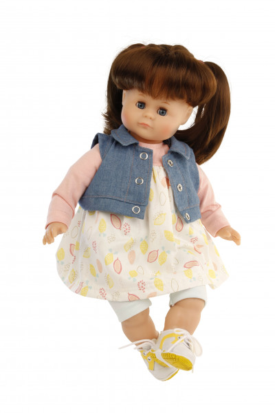 doll "Schlummerle" 37 cm brown hair