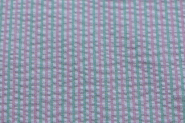 Stoff Baumwolle in Seersucker-Qualität gestreift