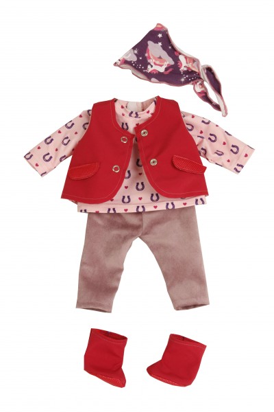 Kleidung zu Puppe 37 cm Schlummerle/Schlenkerle/Strampelchen Reiterkleidung