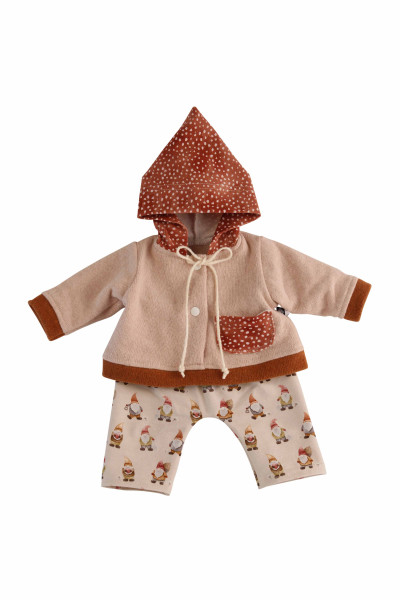 Kleidung zu Baby Amy 45 cm rose mit Wichtel