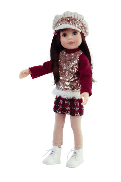 standing doll Yella" 46 cm red wig, blue eyes