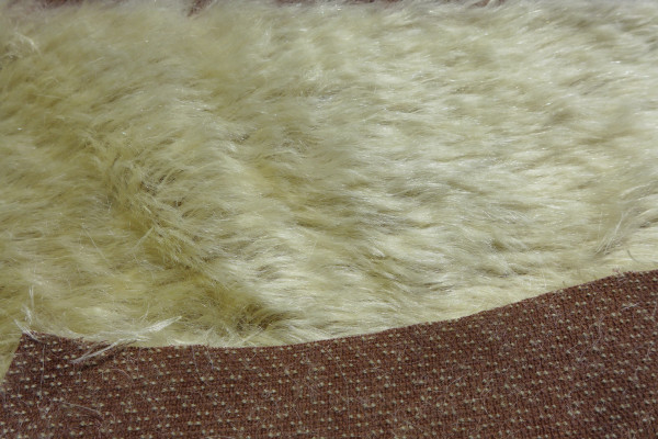 mohair plush 10mm yellow