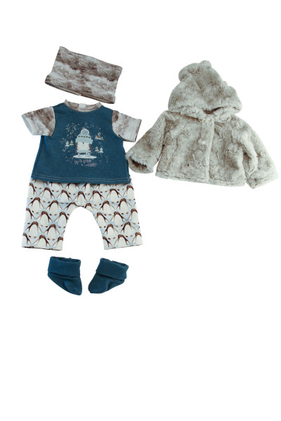 Kleidung zu Puppe 52 cm Peterle/Klara/Elli/Julchen im Pinguin-Look
