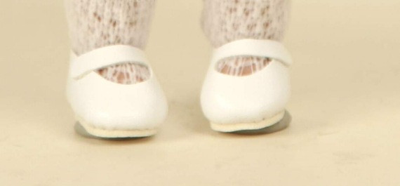 Schuhe Leder weiß