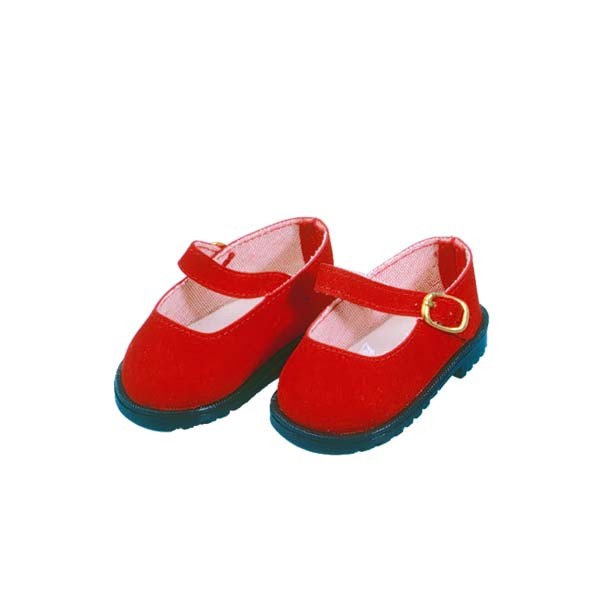 Velourlederschuhe rot von Gr. 25 bis 56 cm