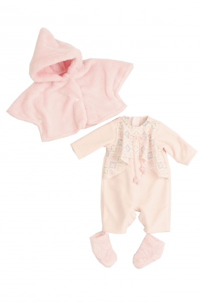 Kleidung zu Baby Amy 45 cm Winterkleidung rose