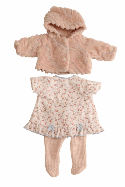 Kleidung zu Baby Amy 45 cm rose winterlich