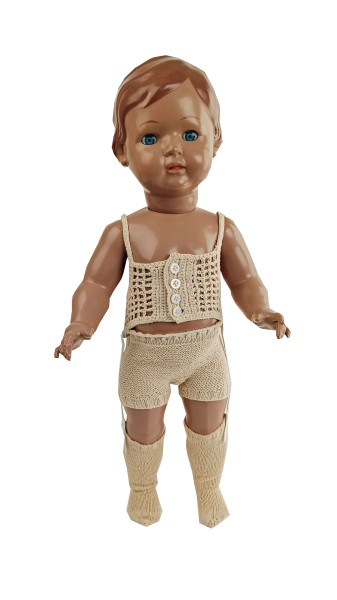 Unterwäsche "Anno Dazumal" für Stehpuppe 46 + 56 cm