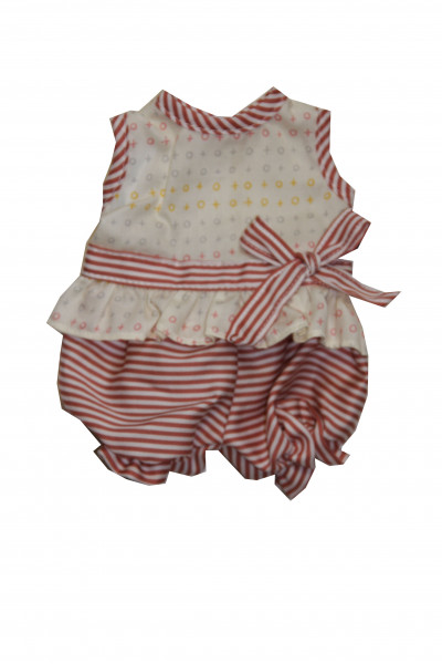 Kleidung zu Baby Strampelchen 31+35+45 cm rose/weiss