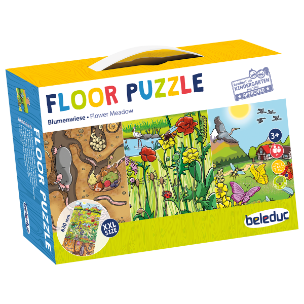 Boden-Puzzle "Entdecke die Blumenwiese" by Beleduc