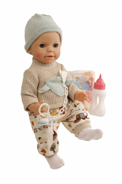 doll "Finn" 40 cm drinking and wetting baby
